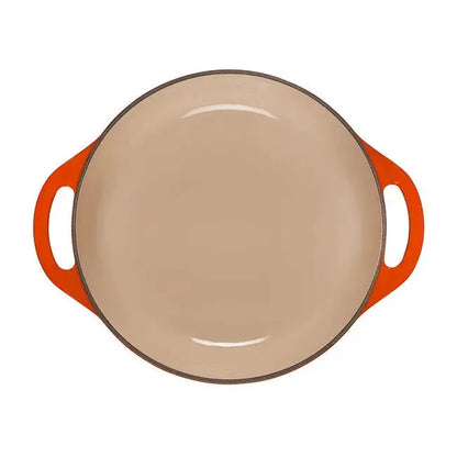 Le Creuset Shallow Round 2 3/4 Dutch Oven - Flame LE CREUSET