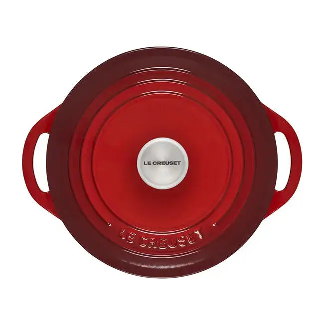 Le Creuset Shallow Round 2 3/4 Dutch Oven - Cerise LE CREUSET