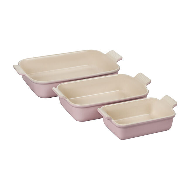 Le Creuset Heritage Set of 3 Rectangular Dishes - Browns Kitchen