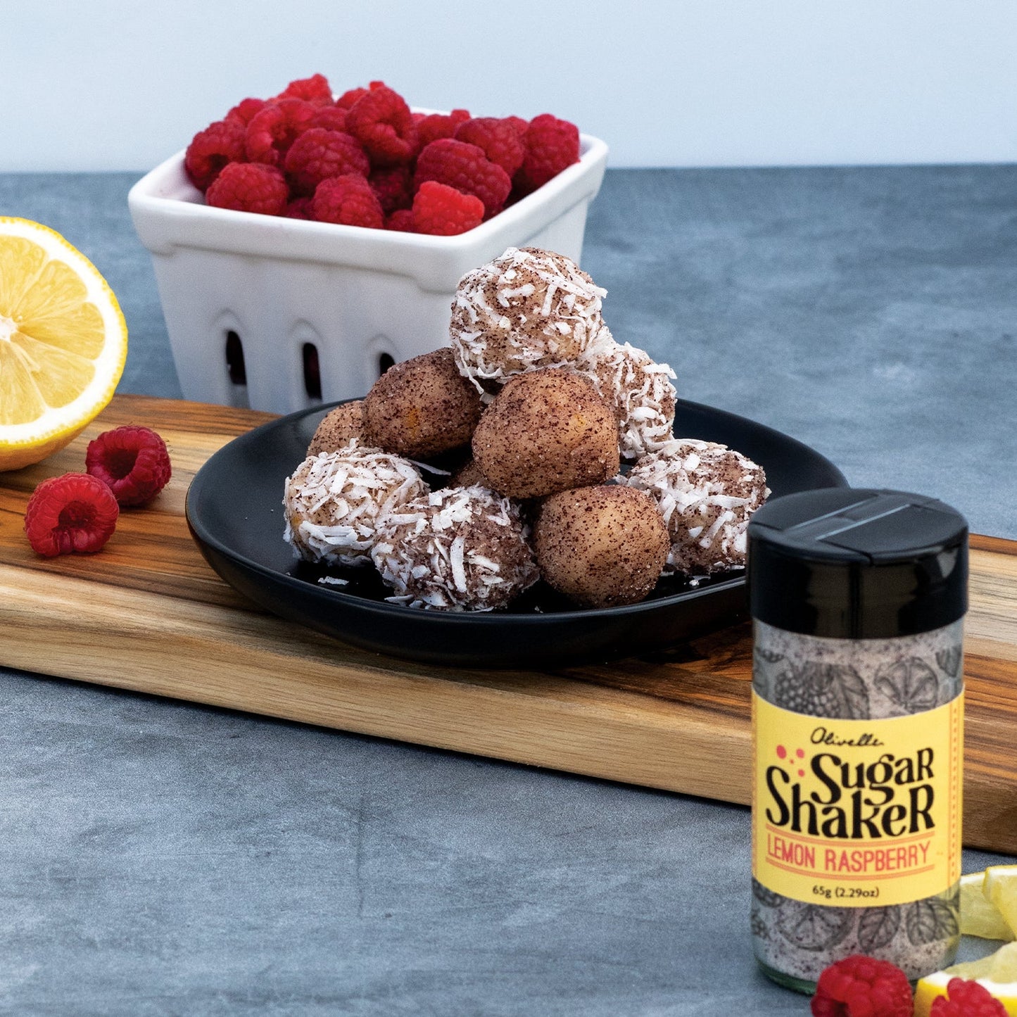 Lemon Raspberry Sugar Shaker -70g (2.4oz) Seasonings & Spices Browns Kitchen