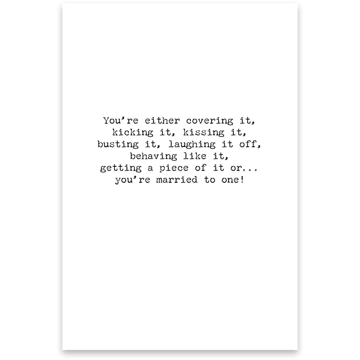 Life Is All About Greeting Card - Browns Kitchen