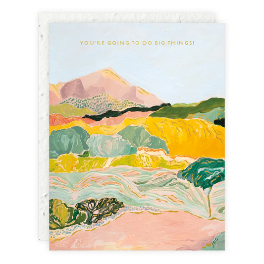 Magical Mountains Congratulations Card Seedlings