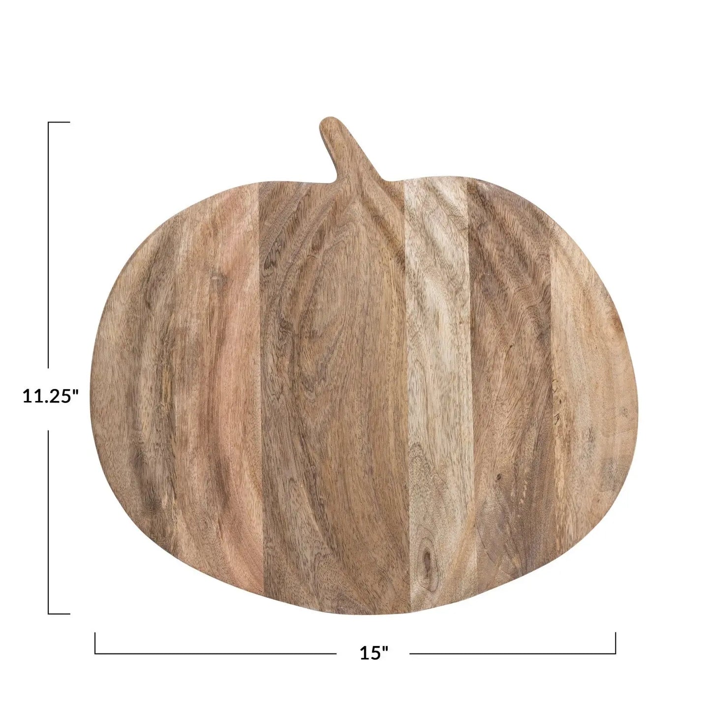 Mango Wood Pumpkin Shaped Cheese/Serving Board, Natural Cutting Boards Browns Kitchen