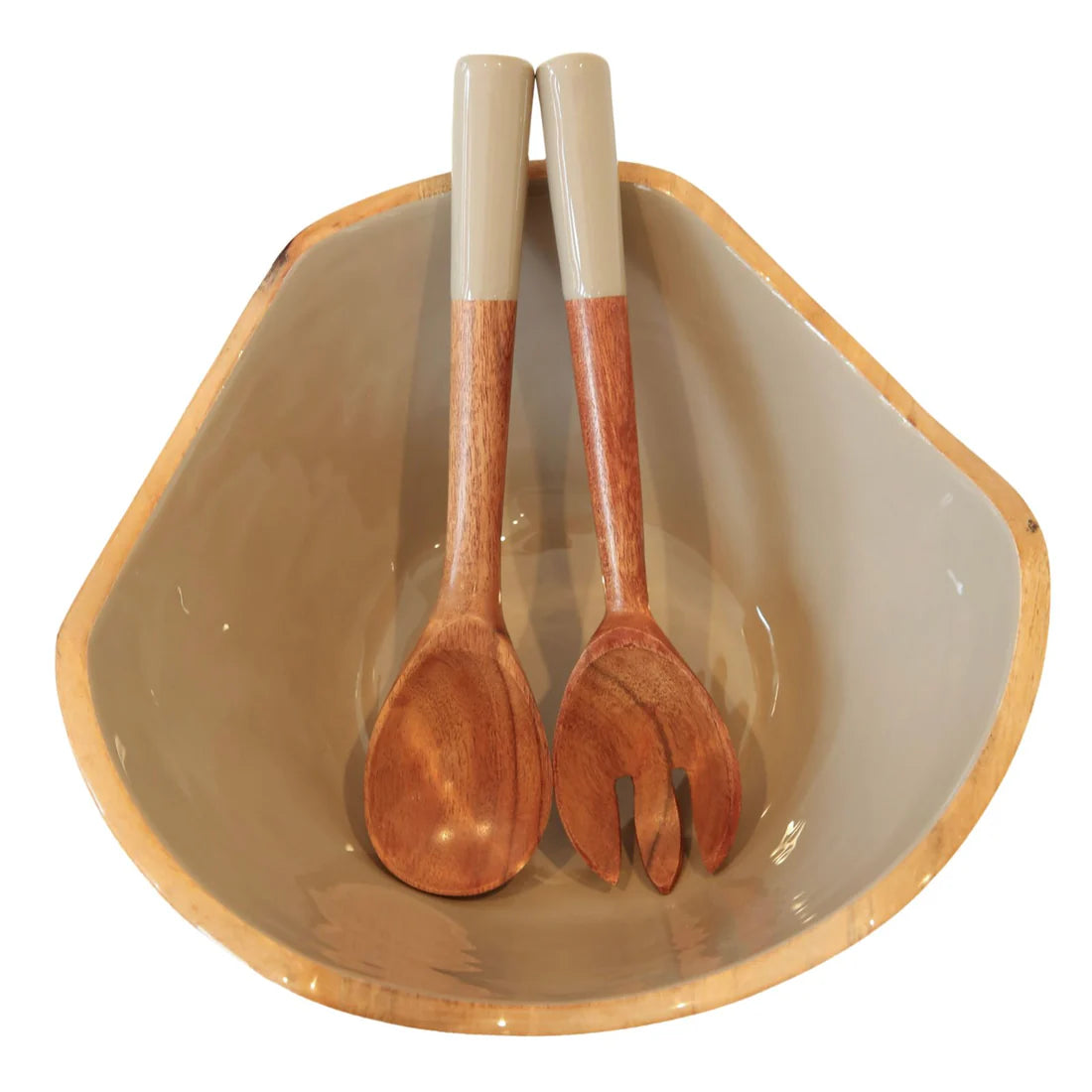 The Montauk Bowl + Salad Server Set