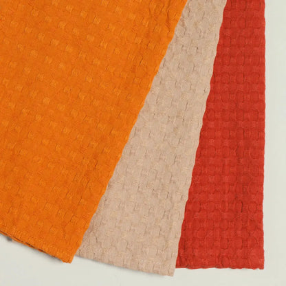 Mercantile Dishcloths in Basket Spice, Set of 3 Kitchen Towels Browns Kitchen