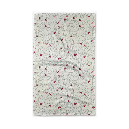 Merry Holly Geometry Kitchen Tea Towel Kitchen Towels Browns Kitchen