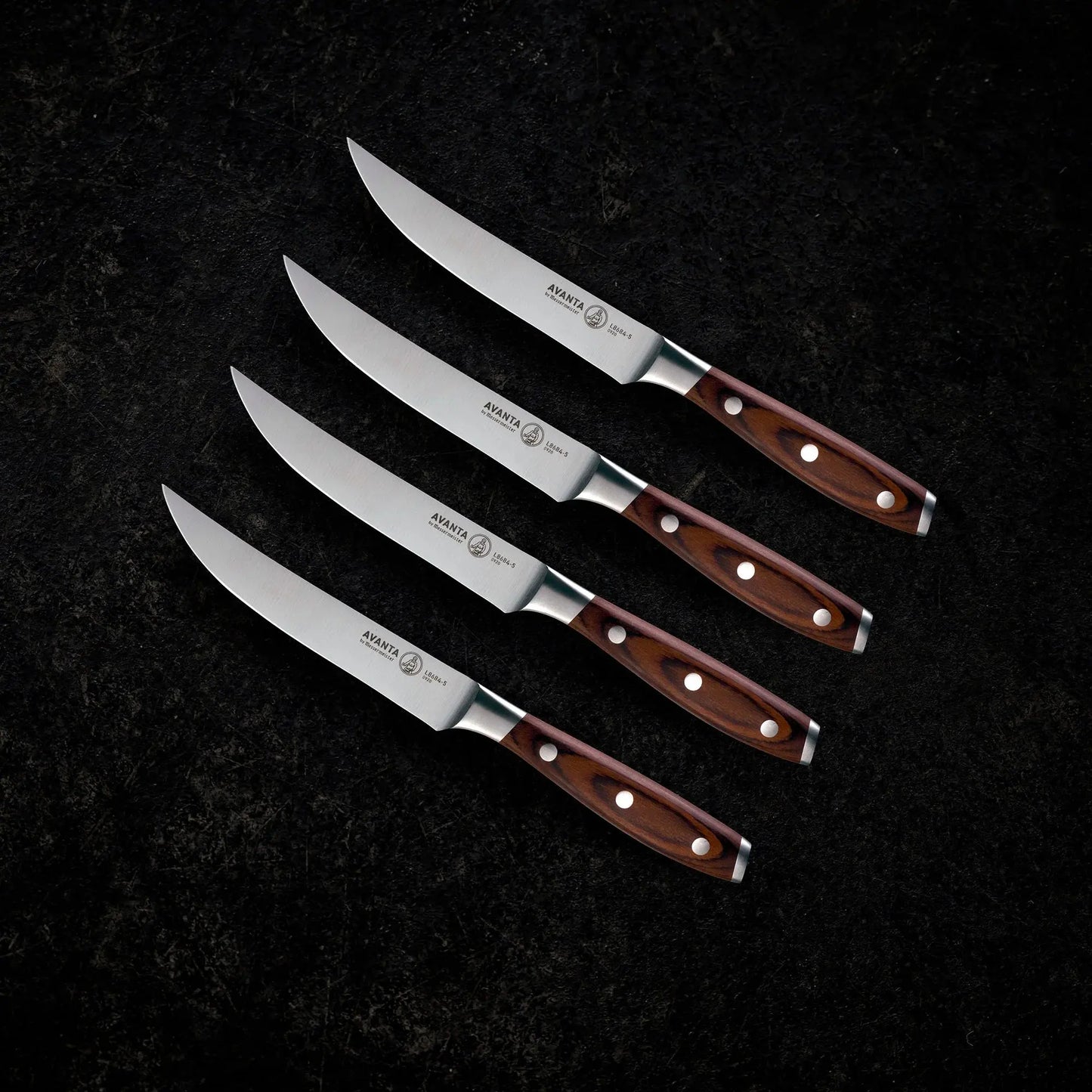 Messermeister 4 Pc Pakkawood Steak Knife Set Cutlery Browns Kitchen