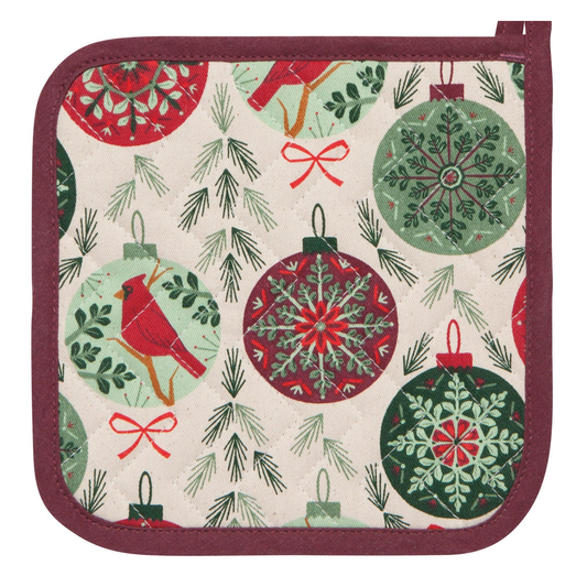 Good Tidings Christmas Potholder