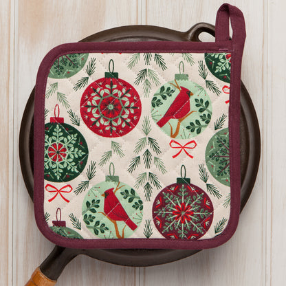 Good Tidings Christmas Potholder