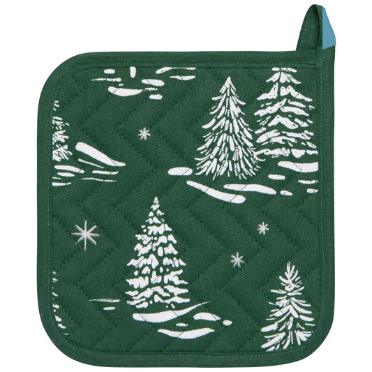 Winter Frost Christmas Potholder