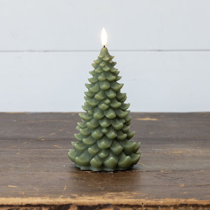 Balsam Tree Flameless Candle, 8"