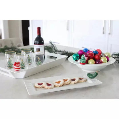 Nora Fleming Platter Pinstripes Bread Tray - Browns Kitchen Nora Fleming Platter Pinstripes Bread Tray - Browns Kitchen