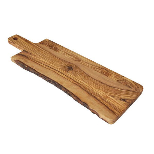 Olive Wood Charcuterie Board, Natural Edge - 20" x 6"  Browns Kitchen