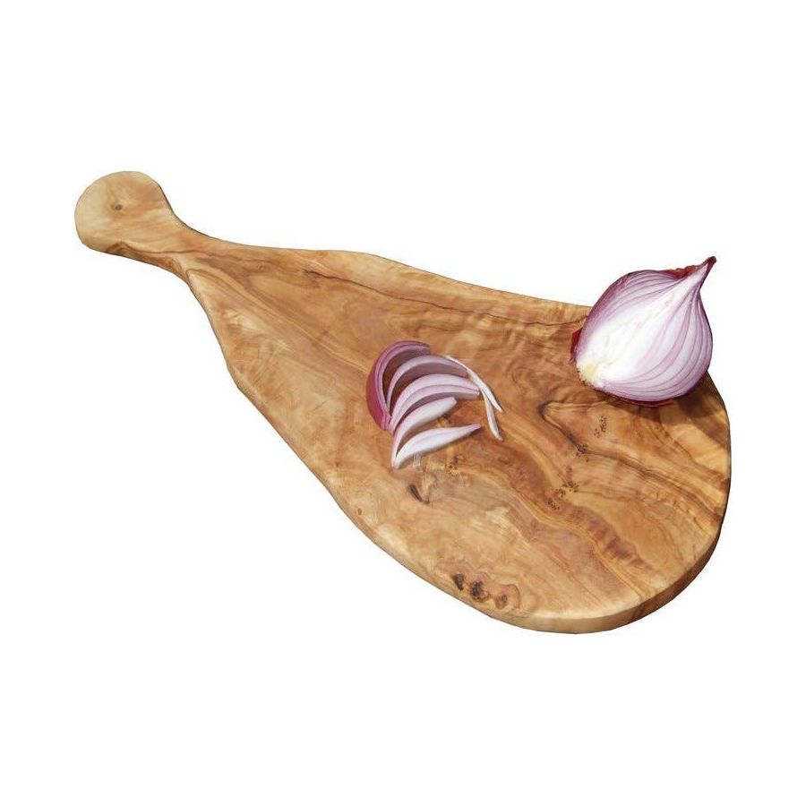 Olive Wood Cutting Board With Handle  Browns Kitchen