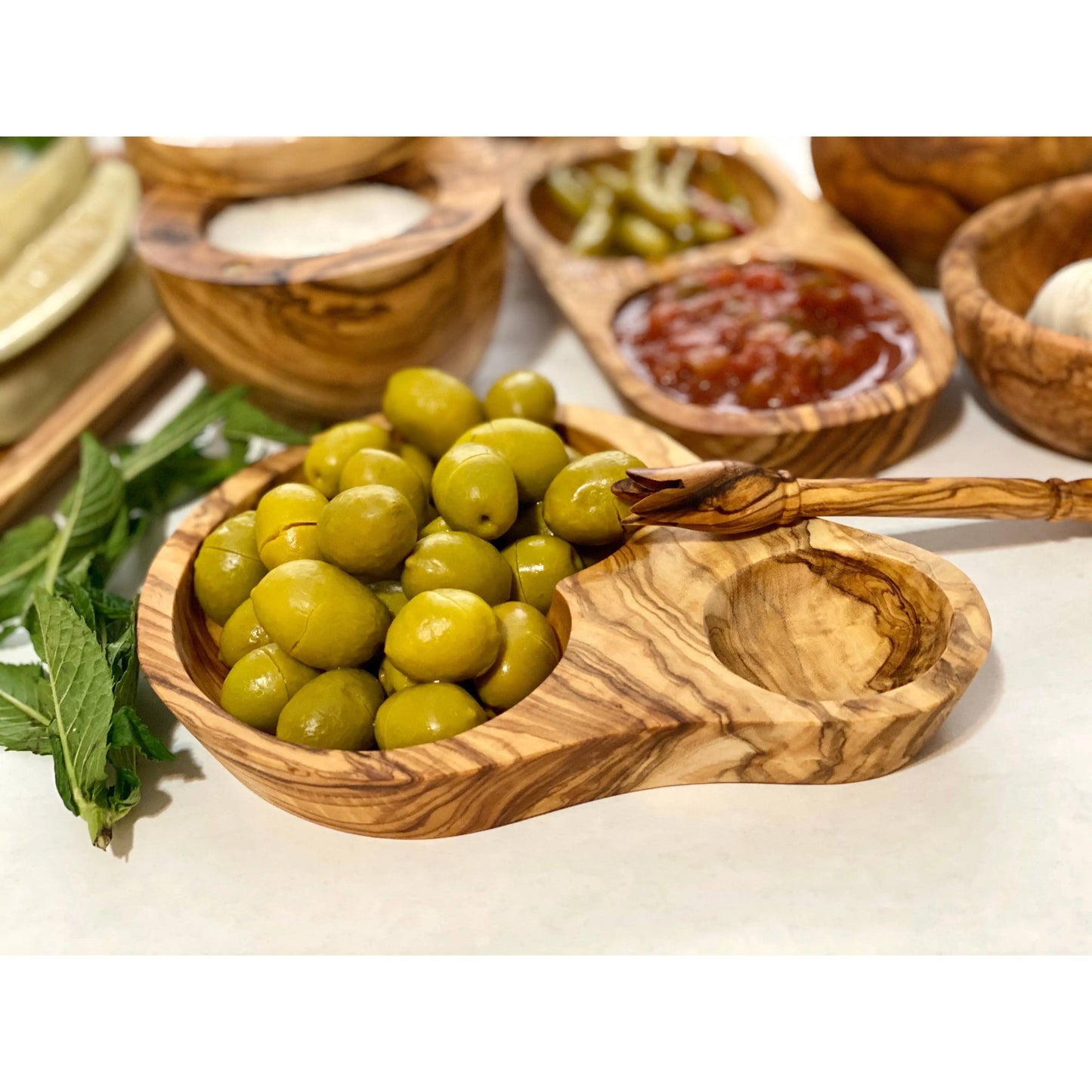 Olive Wood Olive Dish Natural OliveWood