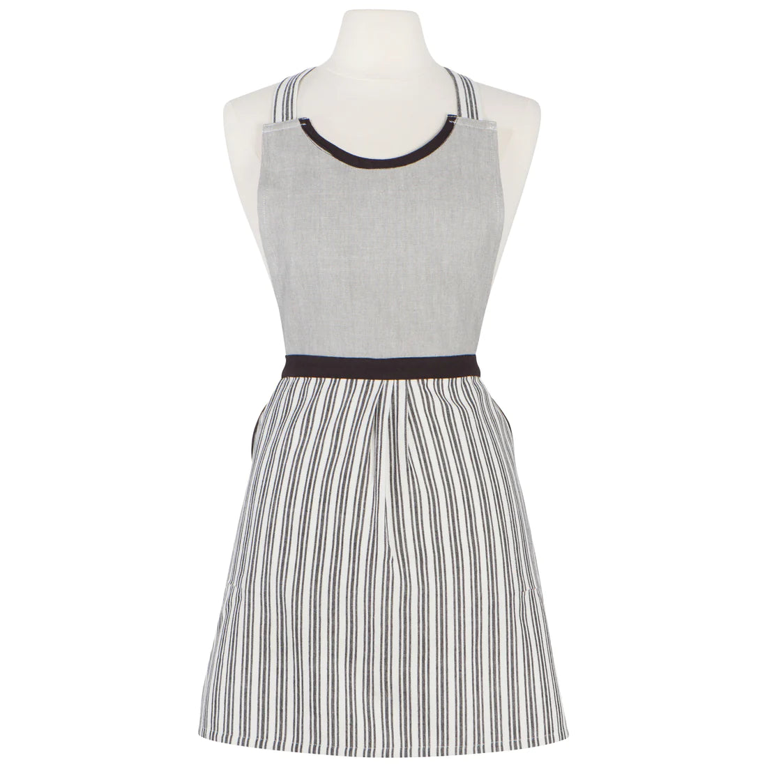 Petite Ticking Stripe Apron - Browns Kitchen