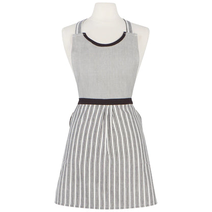 Petite Ticking Stripe Apron - Browns Kitchen