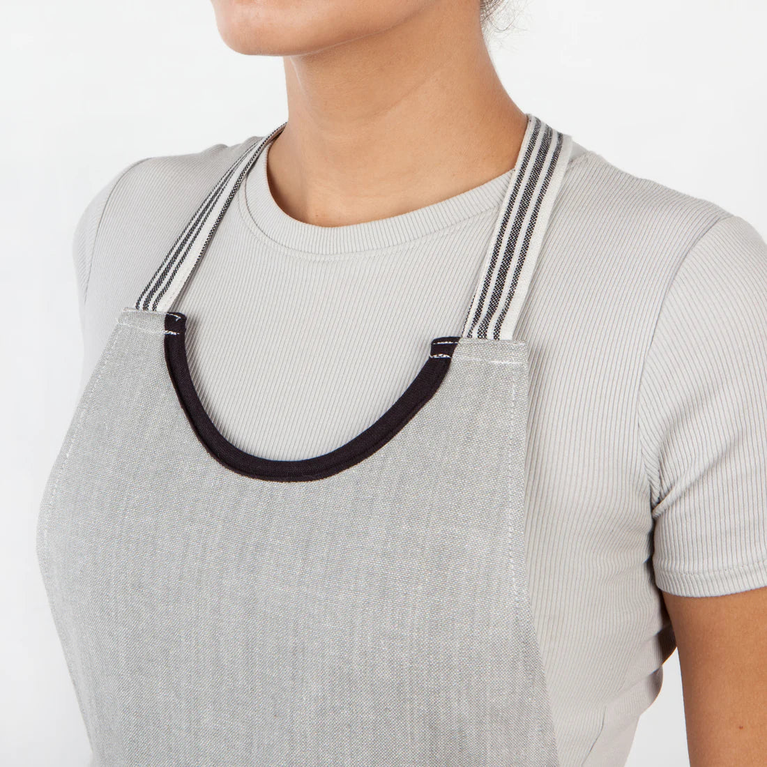 Petite Ticking Stripe Apron - Browns Kitchen