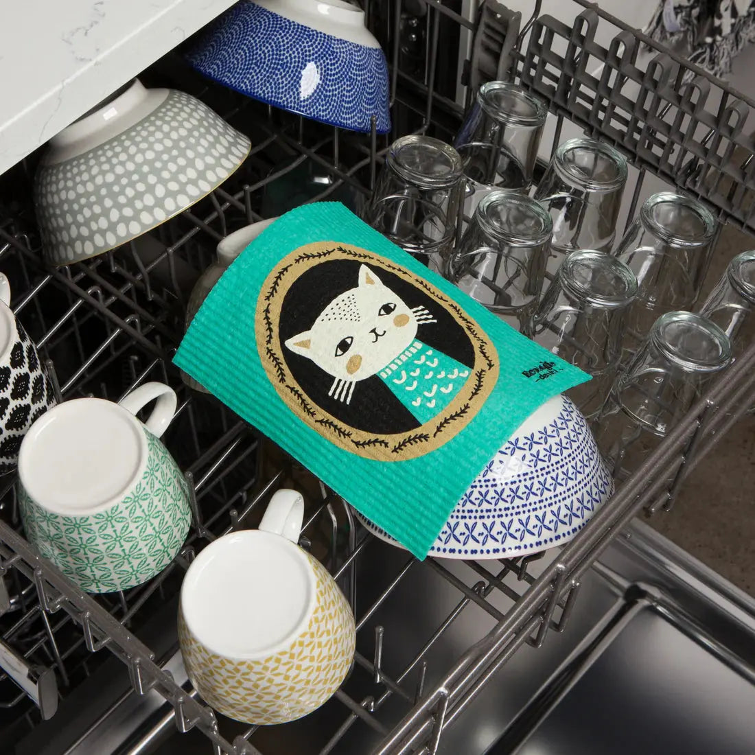 Swedish Dishcloth Picture Purrfect NOW DESIGNS