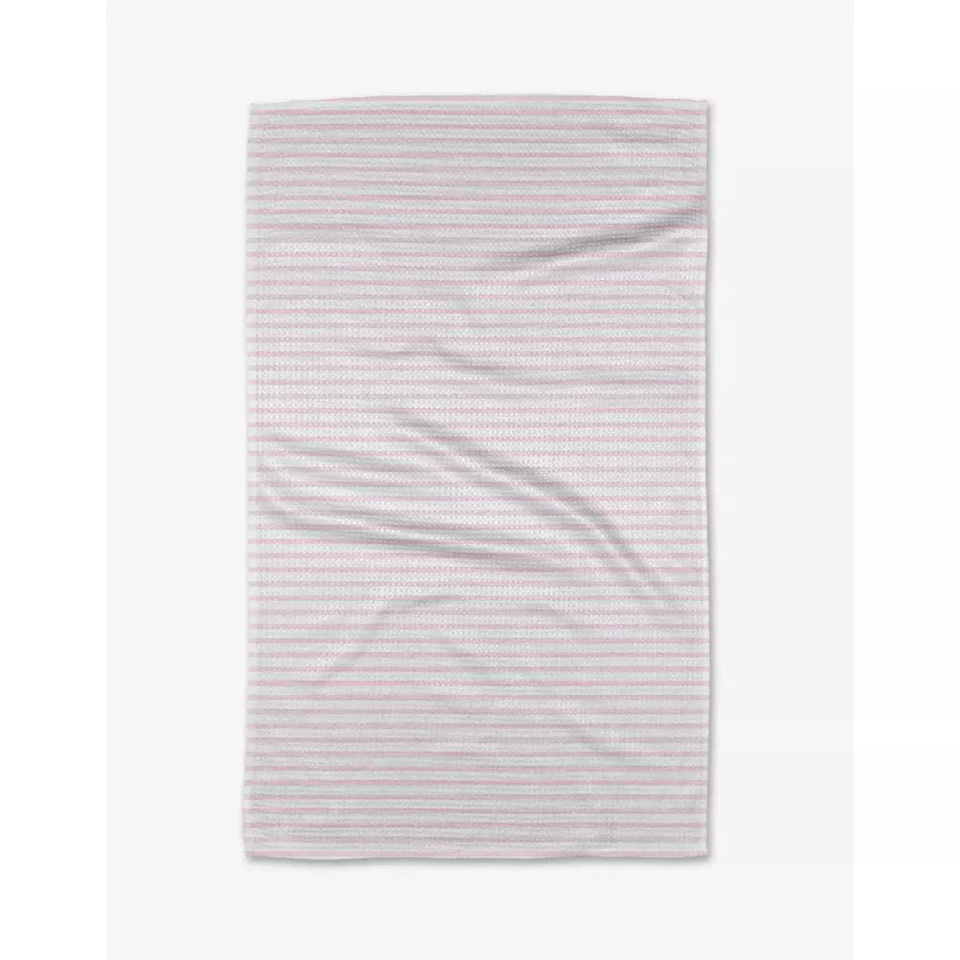 Pink Stripes Geometry Tea Towel Geometry