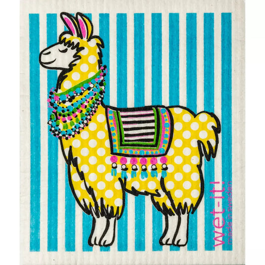 Polka Llama Swedish Cloth Wet-it!