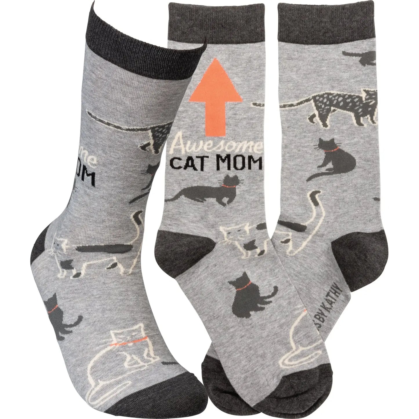 Primatives By Kathy Awesome Cat Mom Socks PRIMITIVES BY KATHY