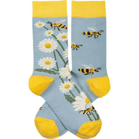 Primitives By Kathy - "Bees & Daisies" Socks PRIMITIVES BY KATHY