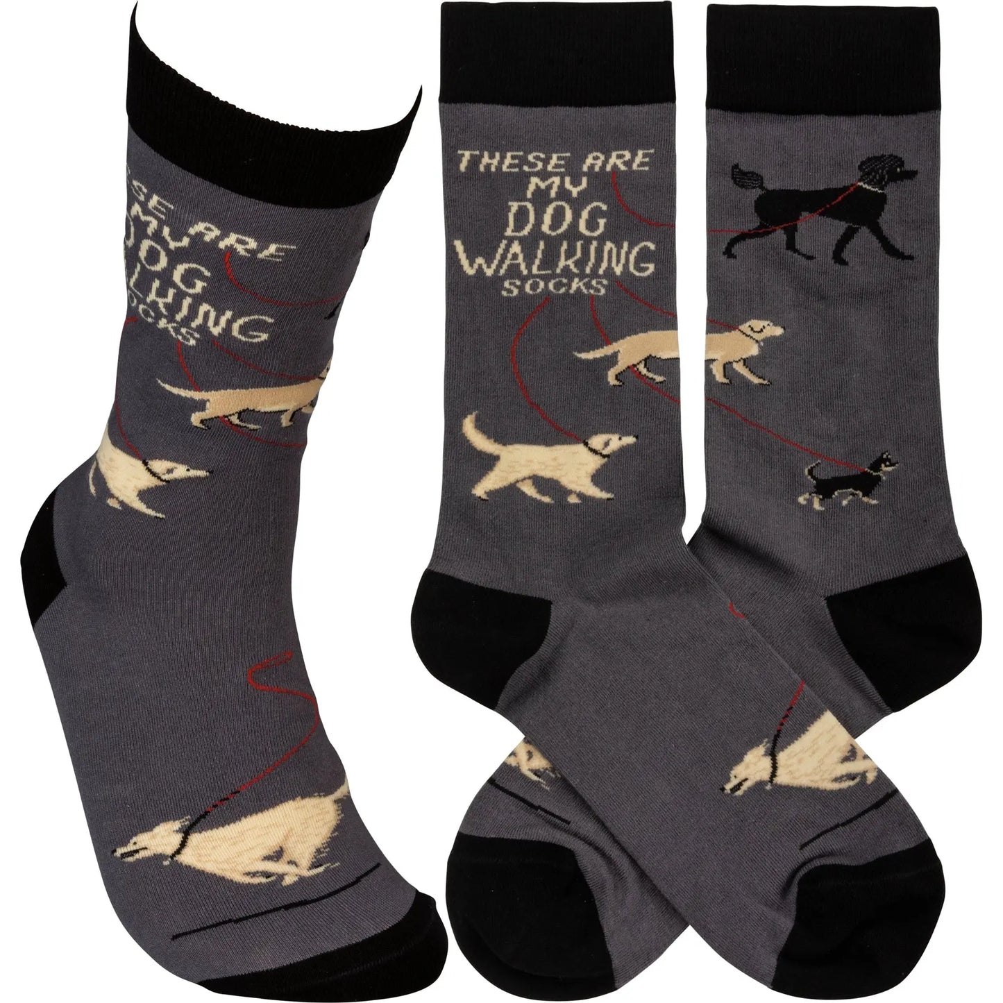 Primitives By Kathy - "Dog Walking" Socks PRIMITIVES BY KATHY