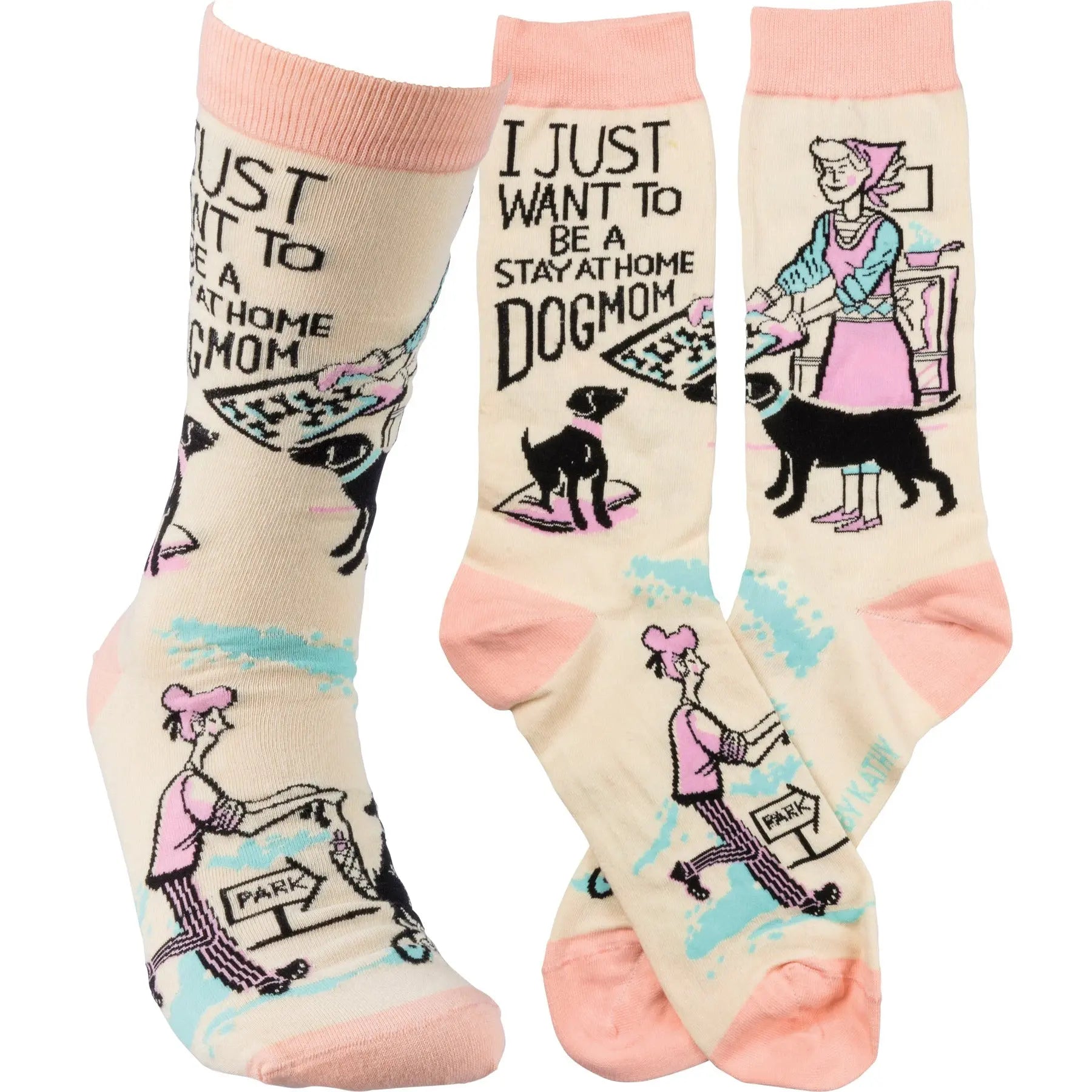 Primitives By Kathy - "Stay At Home Dog Mom" Socks PRIMITIVES BY KATHY