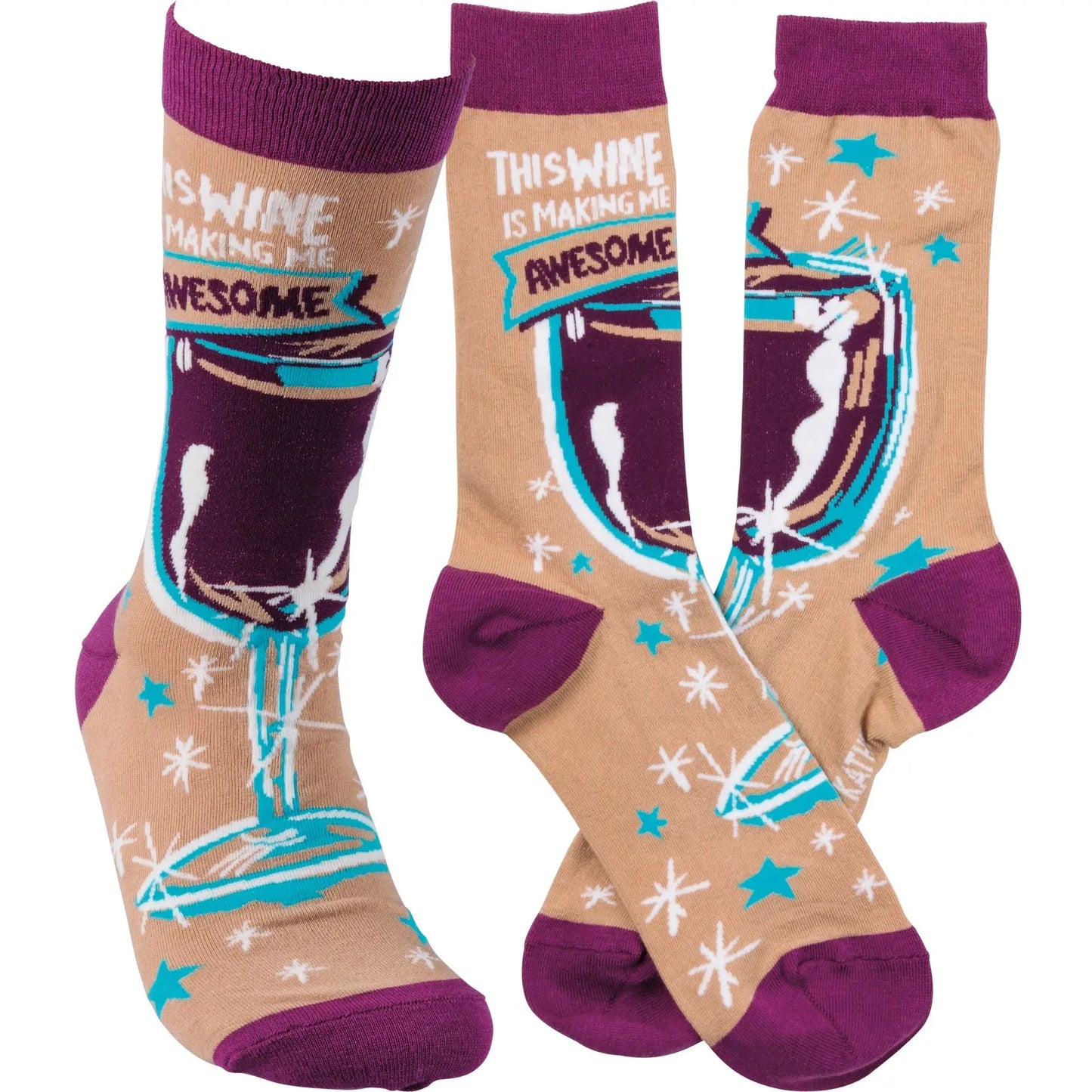 Primitives By Kathy - "This Wine Is..." Socks PRIMITIVES BY KATHY