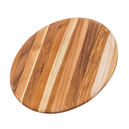 Proteak Elegant Collection Rounded Edge Round Cutting Board PROTEAK