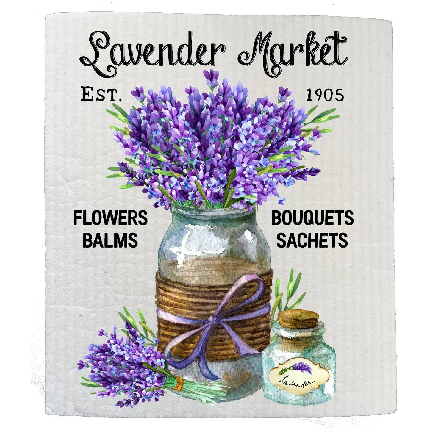 Purple Lavender Country Market Kitchen SWEDISH DISH – Browns Kitchen