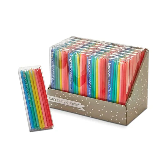 TAG Rainbow Mini Taper Party Candles TAG
