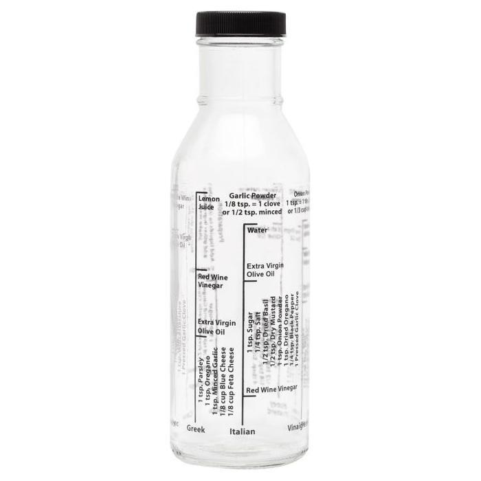 Salad Dressing Mixer Bottle with 8 Classic Light Recipes - Browns Kitchen