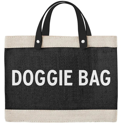 Santa Barbara Black Mini Market Tote - Doggie Bag CREATIVE BRANDS