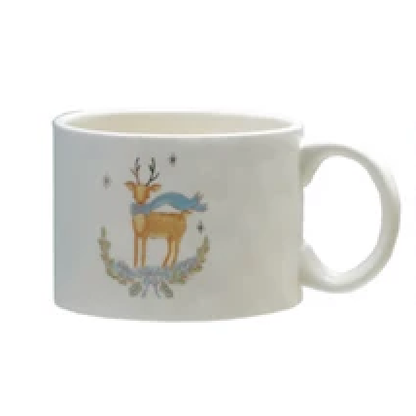 Stoneware Mug with Gold Electroplating, 4 Styles