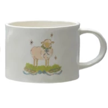 Stoneware Mug with Gold Electroplating, 4 Styles