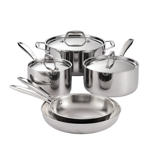 Tramontina Signature Tri-Ply Clad Stainless Steel 8 Piece Cookware Set