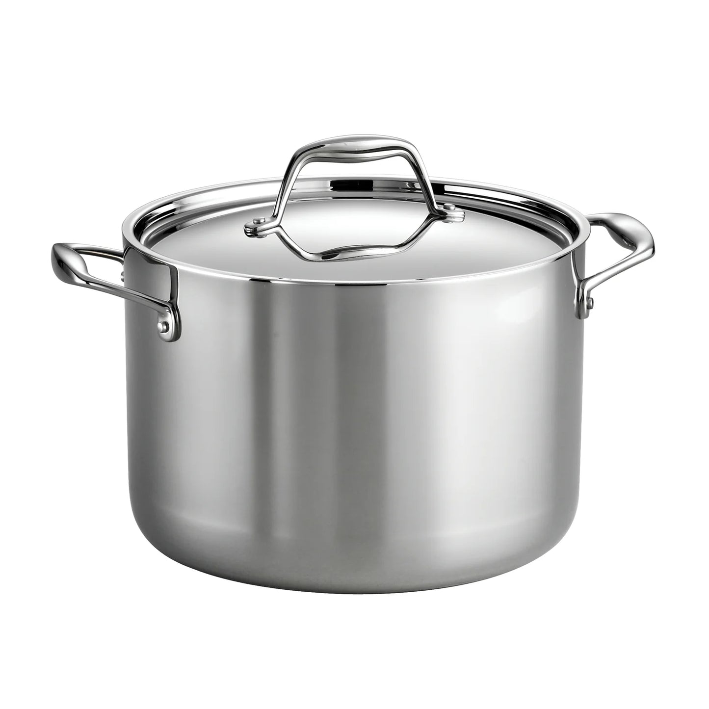 Tramontina Signature 8 Quart Tri-Ply Clad Stainless Steel Covered Stock Pot