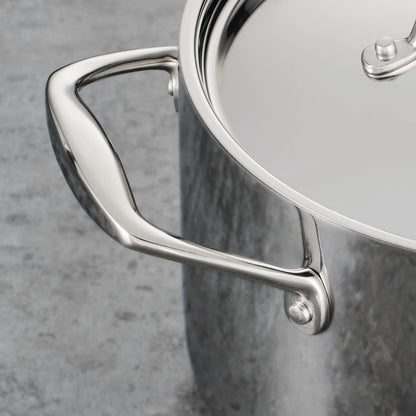 Tramontina Signature 8 Quart Tri-Ply Clad Stainless Steel Covered Stock Pot
