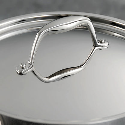 Tramontina Signature 8 Quart Tri-Ply Clad Stainless Steel Covered Stock Pot