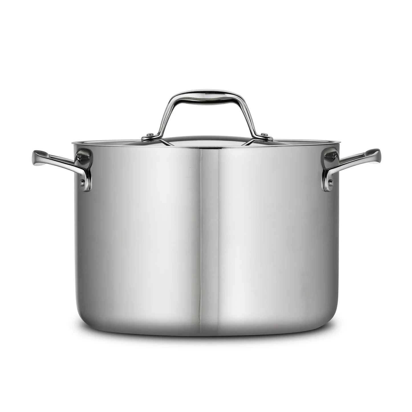 Tramontina Signature 8 Quart Tri-Ply Clad Stainless Steel Covered Stock Pot