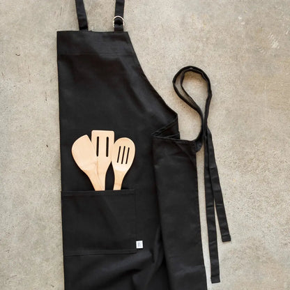 Solid Black Oversized Mighty Apron NOW DESIGNS