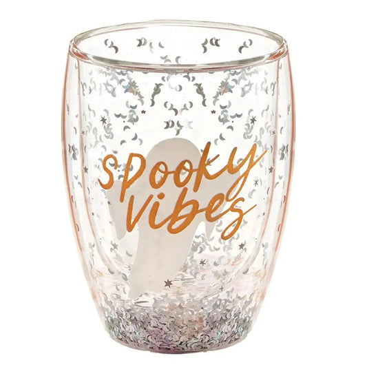 Spooky Vibes Double Wall Wine Glass