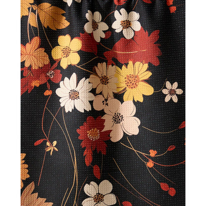 Autumn Whispers Geometry Tea Towel