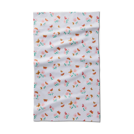 Butterfly Garden Geometry Tea Towel