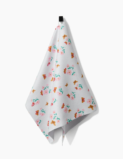 Butterfly Garden Geometry Bar Towel