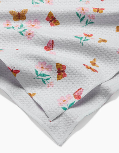 Butterfly Garden Geometry Bar Towel