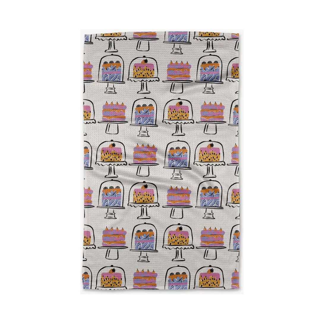 Cakes In The Window Geometry Tea Towel