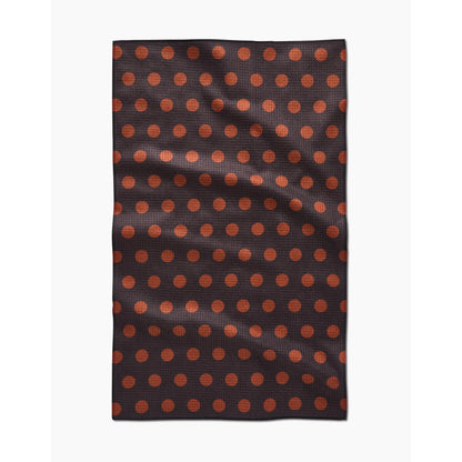 Cocoa Dots Geometry Tea Towel